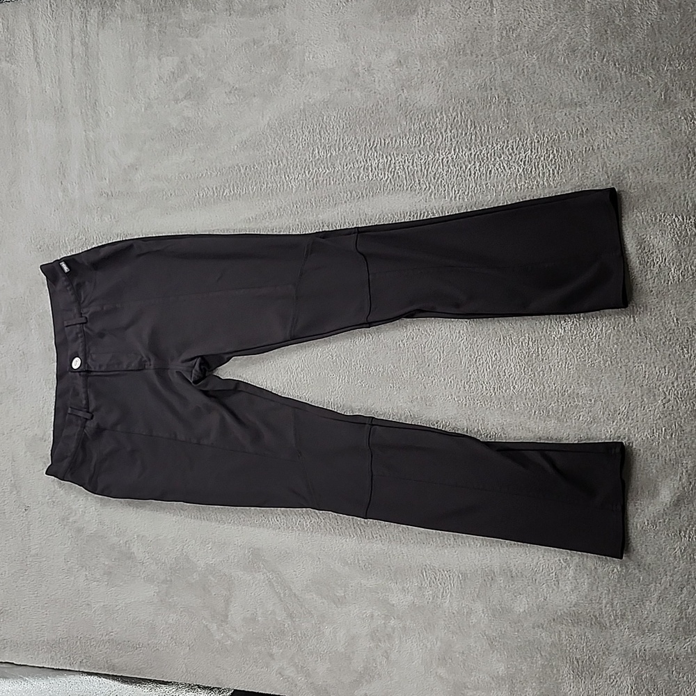 Chlorophylle Pants Womens Size 12 Black Stretch Straight Leg Wrinkle-resistant